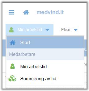 Övers ikt Du kan byta funktion där det står Min arbetstid.