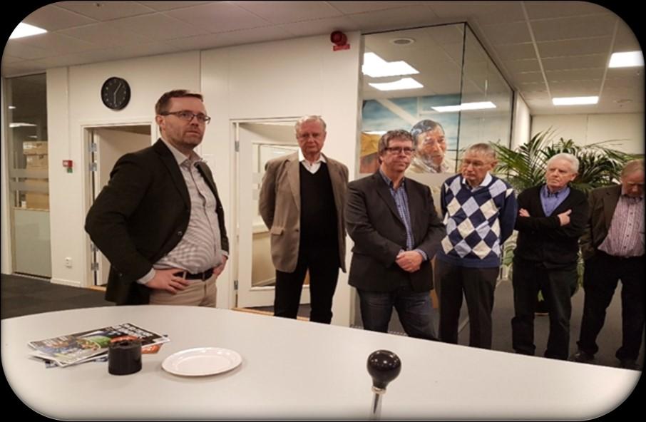 HELSINGBORGS TB-ORDEN MARSKAPITEL Onsdagen den 14 mars träffades 23 Bröder för ett studiebesök på Helsingborgs Dagblad.