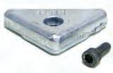 152 Drevdelar Drive parts Anod för upphängningsgaffel Anode for suspension yoke Axelanoder Shaft anodes För SP och DP - drev/for SP and DP