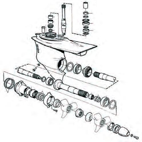 110 Drevdelar Drive parts Underhus/Lower unit DP-C1, DP-D1,