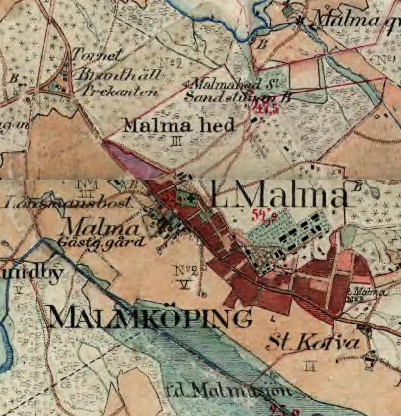 Malmköping platsen för Sörmlands regemente 1774-1921 Excercisfältet på Malmahed var den centrala platsen under den militära epoken.