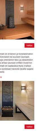HARVIA BASTUINREDNING 37 Bastuplaneringsprogrammet HARVIA SAUNA DESIGNER Harvia erbjuder användandet ett professionellt bastuplanderingsprogram för alla som vill designa sin bastu själv.