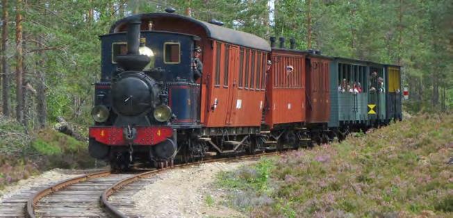 Museijärnvägen i nordvästra Gästrikland trafikeras söndagar 25 juni - 27