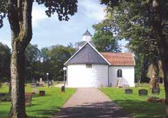 ABILDS KYRKA 18 Denna vackra stenkyrka från 1100-talet anses ha den förnämligaste inredningen av Hallands kyrkor. I taket inne i kyrkan finns en ljuvlig rokoko-målning.