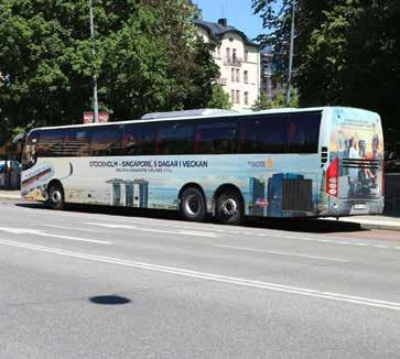 Karossfoliering Format placerat på karossen på Flygbussarna. Gäller hela karossen på sidorna samt baktill på bussen.