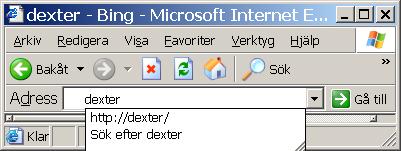 1. Öppna webbläsaren och skriv Dexter i adressfältet: VÄRMDÖ GYMNASIUM