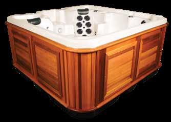EXPEDITION CLASS CUB V: 1185 liter 313 US gallons W: 217 cm 86 H: 104 cm / 41 L: 217 cm 86 W L LEGEND Jetstrålar 40 Pump 3 H Cuben erbjuder ett fint skulpterat behandlingsbad, med ett av de mest