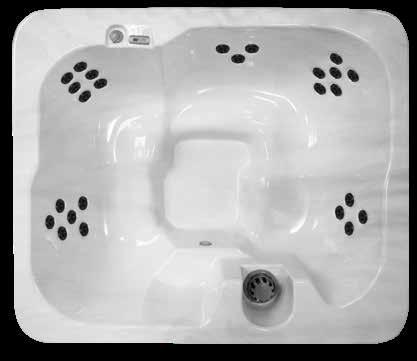 BEAR ESSENTIAL CLASS TIMBERWOLF V: 1030 liter 272 US gallons W: 192 cm 75 H: 93 cm 37 L: 218 cm 86 W L Jetsstrålar 25 Pump 1 H Timberwolf har plats för 5 personer, med en trevlig öppen planlösning