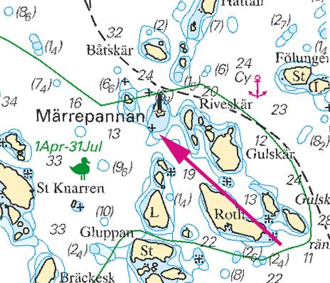 17 Nr 327 Skagerrak / Skagerrak * 6761 Sjökort/Chart: 937 Sverige. Skagerrak. S om Strömstad. SO om Styrsö. Ändrad djupinformation. Bränningen S om Y.