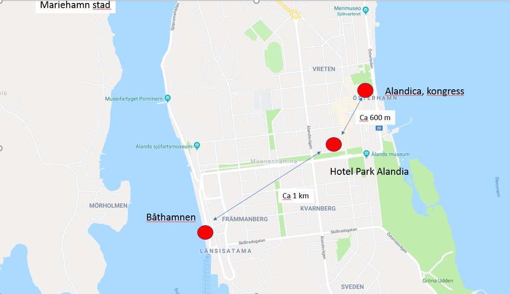 9 ordnas till Smakbyn, som ligger ca 20 kilometer från Mariehamn stad.