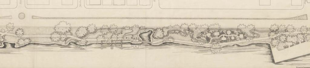 Vy åt sydost. Serveringspaviljong och strandvegetation. Foto 841.125, fotograf: C.G Rosenberg, årtal okänt (1940-), Trafikkontorets arkiv, Stockholms stad. Vattenbutik och konditori, Norr Mälarstrand.