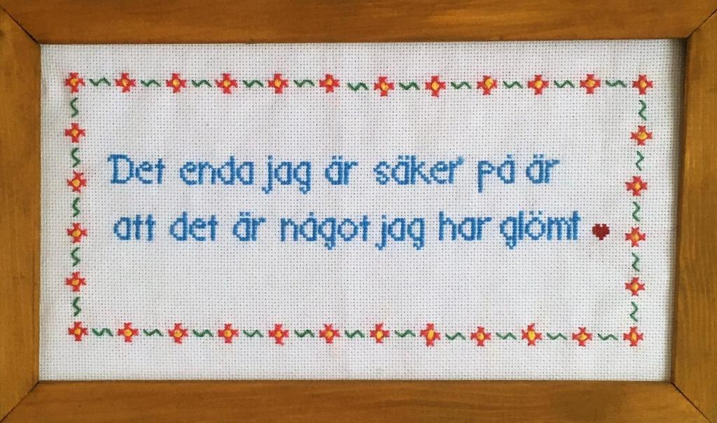 på en minnesmottagning Citat från