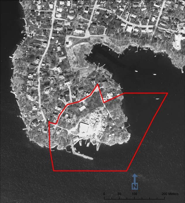 Fig.13 Sentida bebyggelse och verksamhetsytor överlagrar platsen för 1680-talets marina verksamhet Sammanfattning och rekommendationer Inom planområdet finns inga registrerade fornlämningar och det