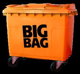 KÄRL Vårt stora kärl, som rymmer 660 liter, är ett komplement till våra BIG BAGs och containrar.