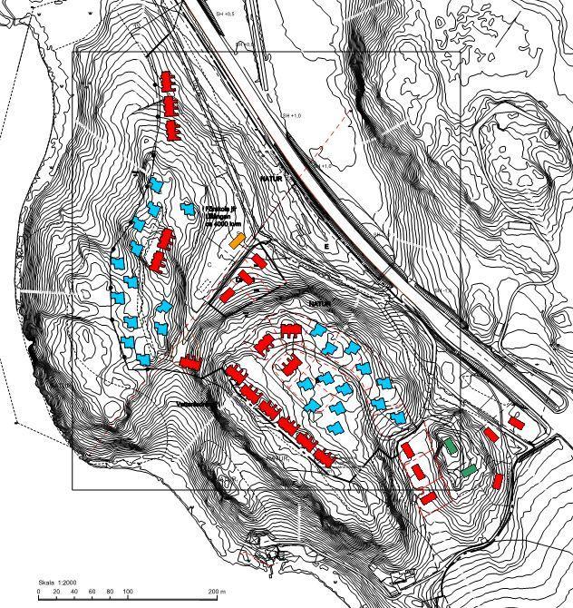 RISKUTREDNING FARLIGT GODS 2016-09-23 11 (64) tomter på Melbyfastigheten och 10 nya tomter på fastighet Vistinge med enskilda tomtstorlekar om minst 1000 kvm.
