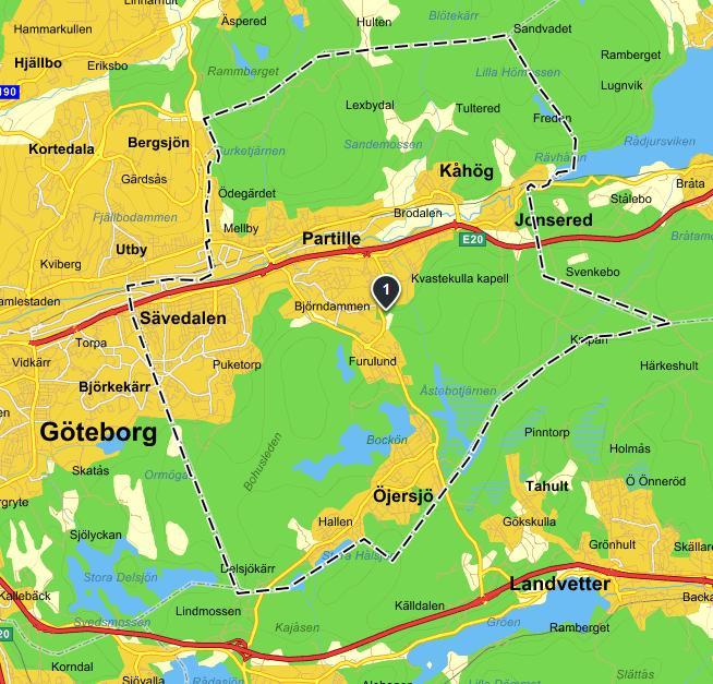 Om undersökningen Målgrupp Undersökningen har genomförts i ett geografiskt begränsat område i Partille och Härryda kommuner söder om E2 i