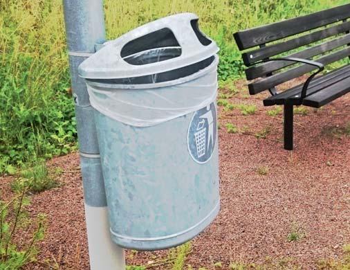 A - Avfallsbehållare A1 - Papperskorg Papperskorgar är tänkta att medverka till minskad nedskräpning och andelen friliggande avfall i omgivande miljöer.