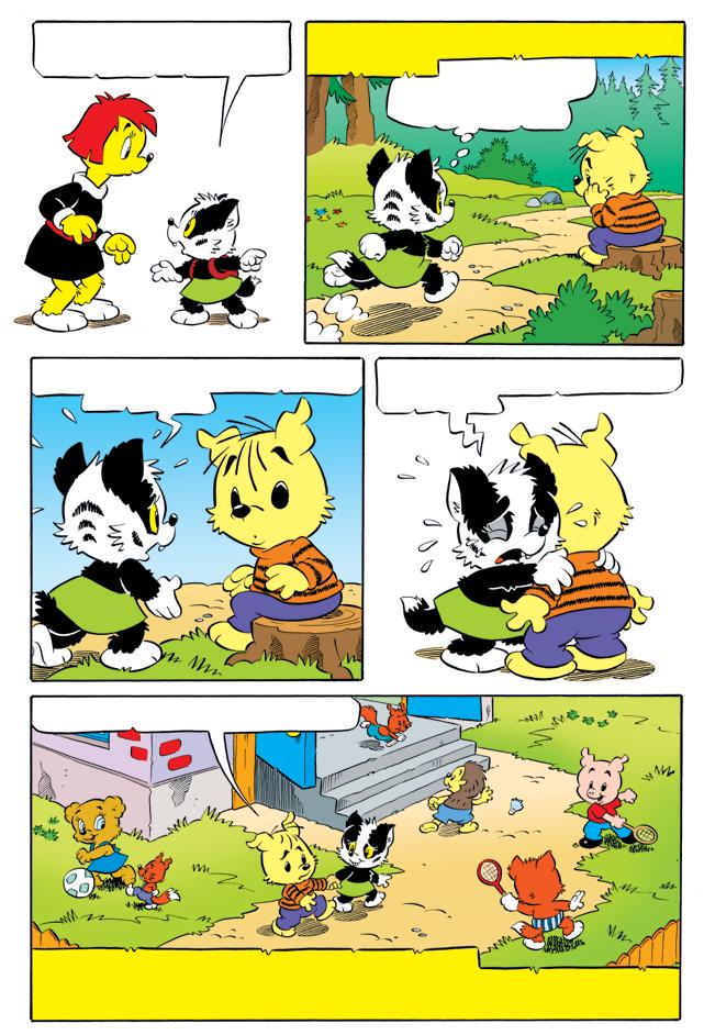 Jag måste gå och hämta Burre... nu genast! När fröken Fiffi får höra vad som hänt kan hon inte säga nej. Stackars Burre. Han är säkert jätteledsen. Jag vet att du inte stal min telefon. Förlåt!
