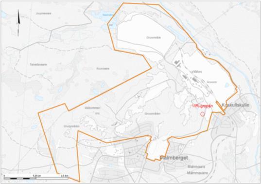 2 (6) Beskrivning av återfyllnaden ViRi-gropen är ca 290 x 10 meter i längd och bredd samt ca 200 meter djup. Gropen rymmer ca 1 Mton sidoberg.