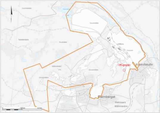 2 (6) Beskrivning av återfyllnaden ViRi-gropen är ca 290 x 10 meter i längd och bredd samt ca 200 meter djup. Gropen rymmer ca 1 Mton sidoberg.