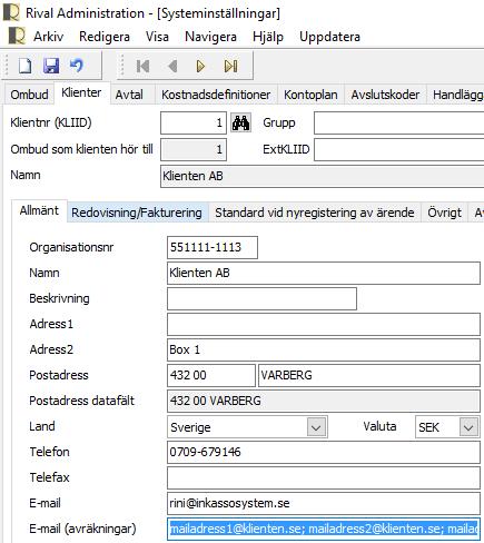 Förlängd emailadress