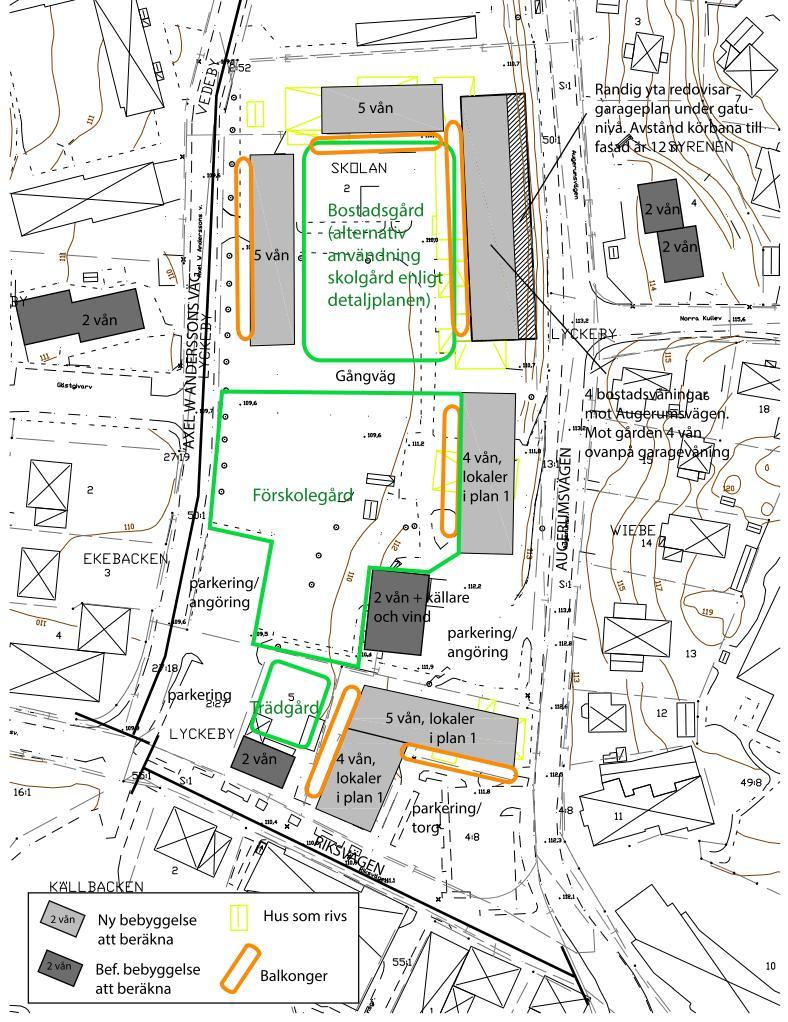 Figur 2. Situationsplan för Kv.