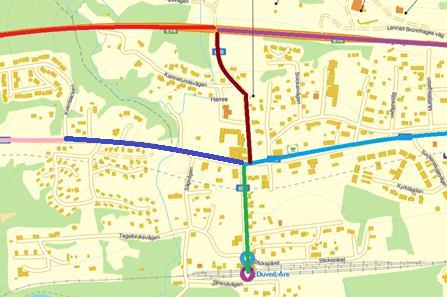 2.1 TRAFIKSIFFROR Tabell 1 Prognos för tågtrafik på mittbanan genom Duved, år 2040.