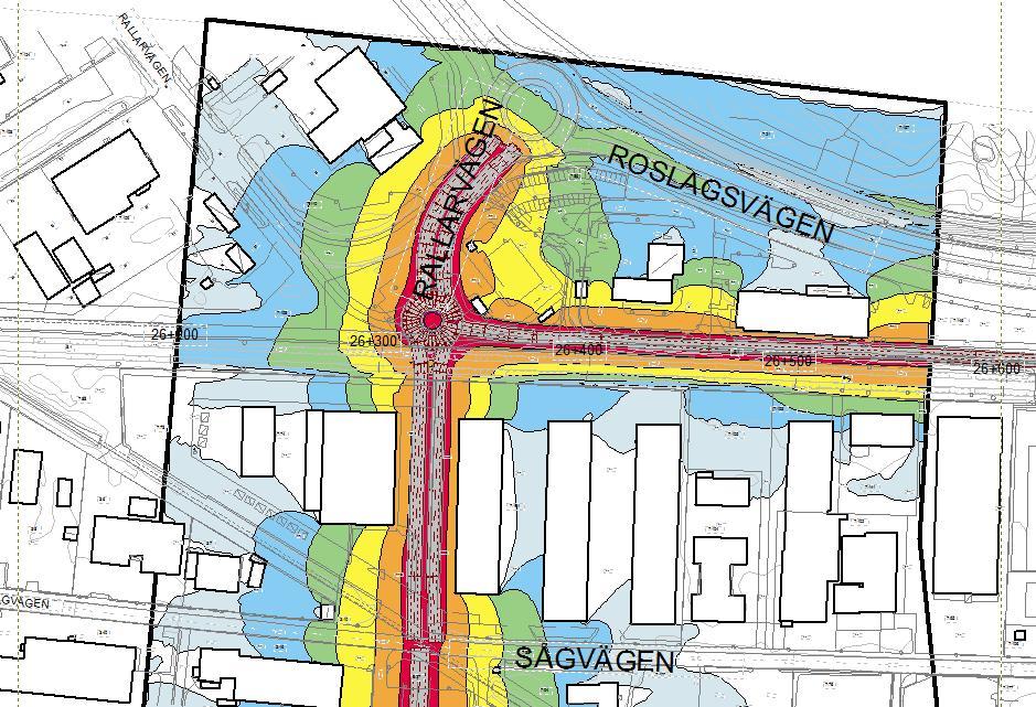 Figur 23 Bidrag endast från Rallarvägen, ekv.