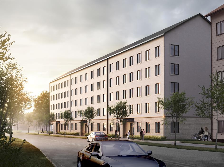 Sida 21 (42) genomgående trapphus ska lamellhusets bostäder möjliggöra entré mot gata och gård, det regleras med planbestämmelse f5.