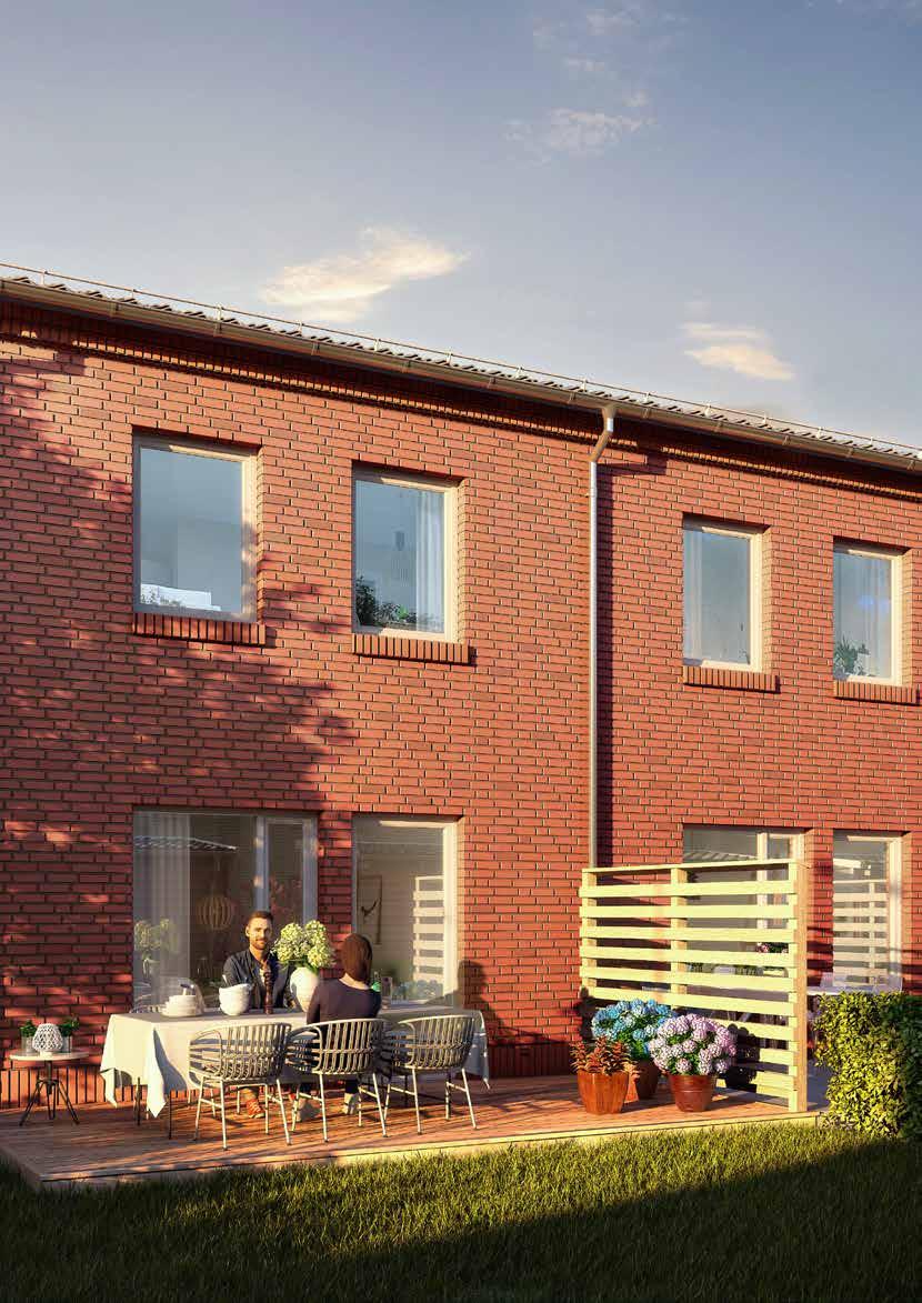 Radhus Mio Brf Bilden är en inspirationsbild och innehåller extra utrustning eller