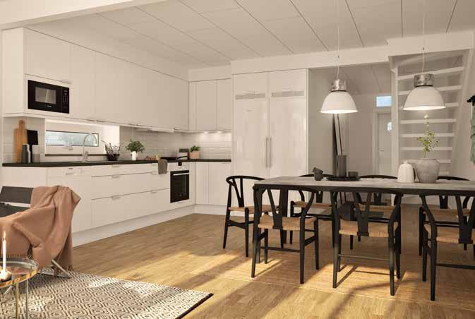 Radhus Mio Brf En välplanerad vardag Med 99 ljusa och välplanerade kvadratmeter är radhuset Mio ett utmärkt val för dig med den lilla familjen som vill bo bekvämt och smart.