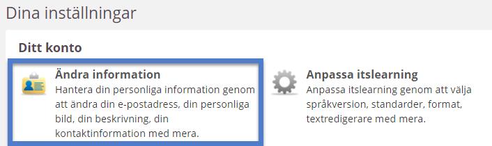 Välj antingen svenska eller engelska. Inställningen kan ändras vid senare tillfälle.