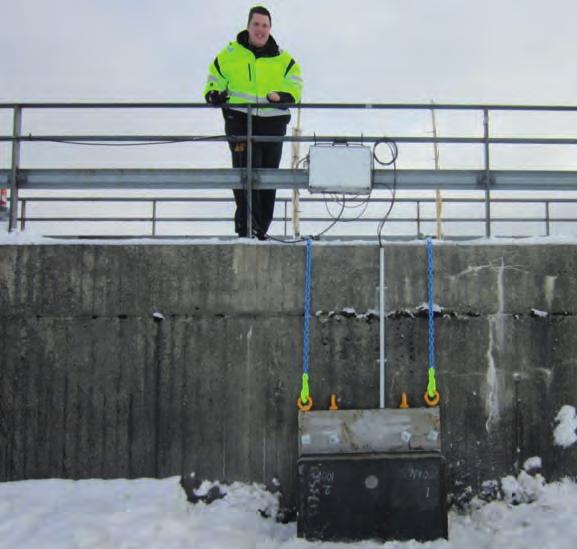 Nya mätmetoder kan ge tillförlitligare bestämning av istrycket Akkats kraftstation i Lilla Luleälven strax norr om Jokkmokk.