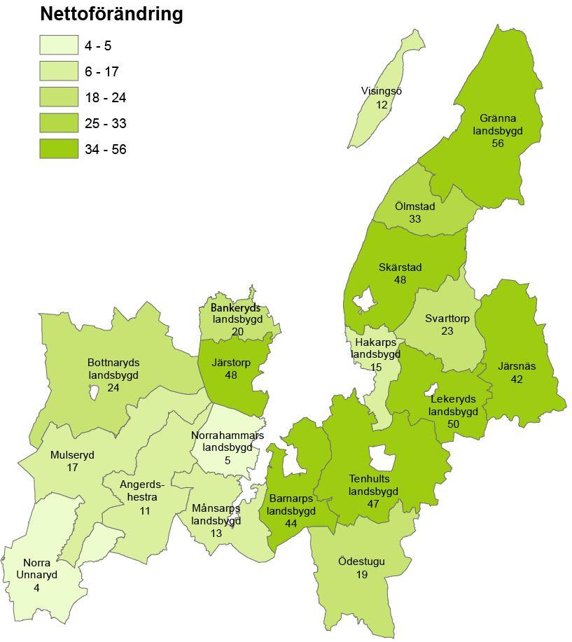 Statistikområden Kommunen är uppdelad i sammanlagt 74 statistikområden på så kallad tresiffernivå. Områdena motsvarar stadsdelar eller kommundelar och mindre tätorter.