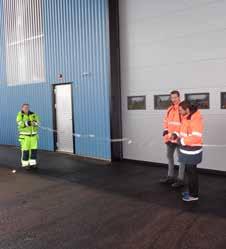 Westwind plattform för reparation av vindkraftverken HAMNENS HUNDRAÅRSFIRANDE Den normalt sett stängda hamnen stod för Specialfartyget Westwind har varit ute på öppet vatten igen.