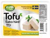 OST & MEJERI 19 00 Ord. 22:90 Svensk tofu med extra fast konsistens och naturell smak.