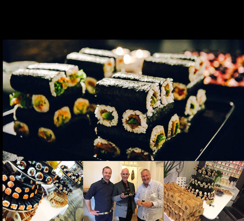 2017 Löpande görs stora satsningar på cateringmarknaden där Sushirullen