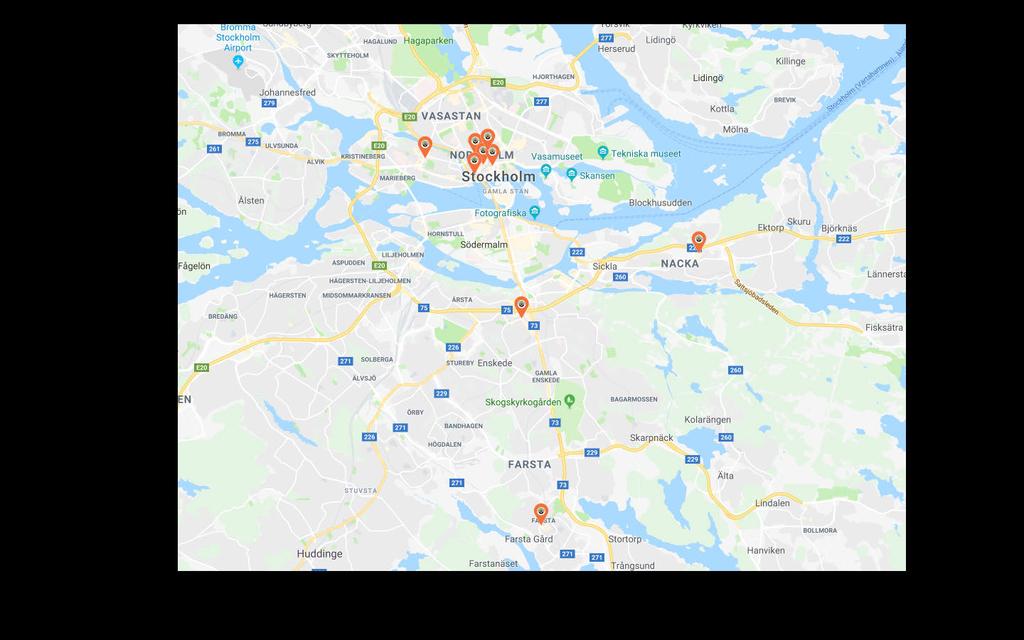 Öppna enheter idag: Stockholm Central Sergels Torg Drottninggatan 70 Hemköp