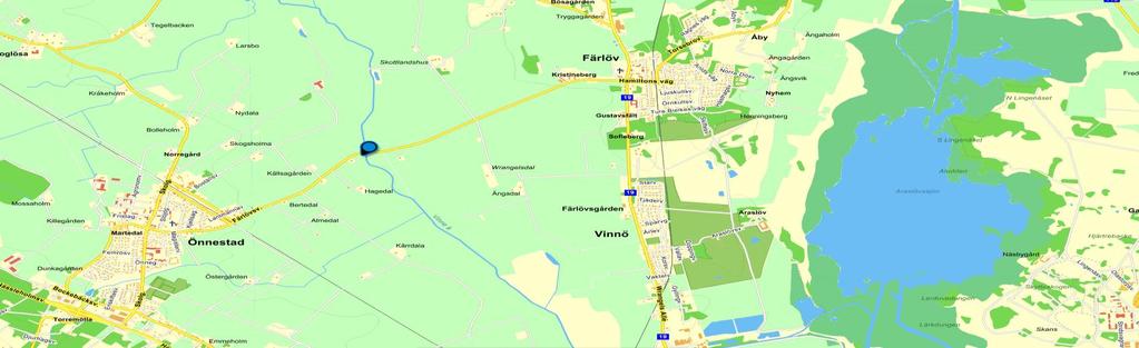 Vinne å Lokalnamn: 621660 139070 Nygård Nu har vi kommit till vinne å som har elfiskats på 3 olika lokaler och 621660 139070 Nygård är en av dem.