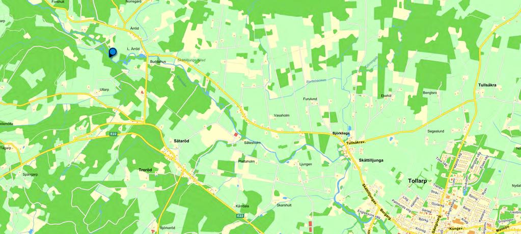 Lokalnamn: 620501 137997 Lilla Årröd Nästa lokal hittar vi bara ca 40m norr om den förra nämnda lokalen