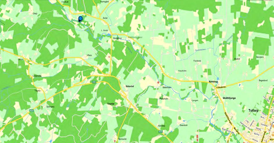 Lokalnamn: 620541 137960 Forshult övre Vi tar oss vidare längs med ån längre norrut för att nå