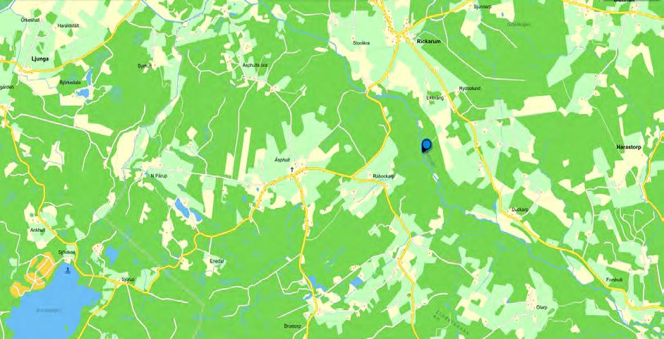 Lokalnamn: 620760 137655 Ekevång Nästa lokal på tur hittar vi ca 400 m norr om den föregående lokalen.