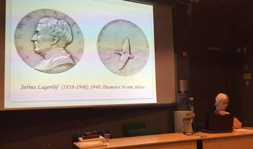 gamla svenska mynt som fiskafänge). Vidare arrangerades fem halvtimmes välbesökta föreläsningar och presentationer under eftermiddagen.