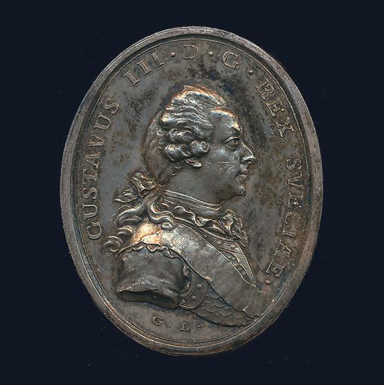 44 ex i brons ca 33 mm. 1+-1+/01. Enhörnings regentlängd. Gustav Vasa, Sigismund, Kristina-Karl XII, Fredrik I (2) och Adolf Fredrik. 9 ex i silver ca 24 mm, varav 4 med bläckskrift. 1+/01-01.