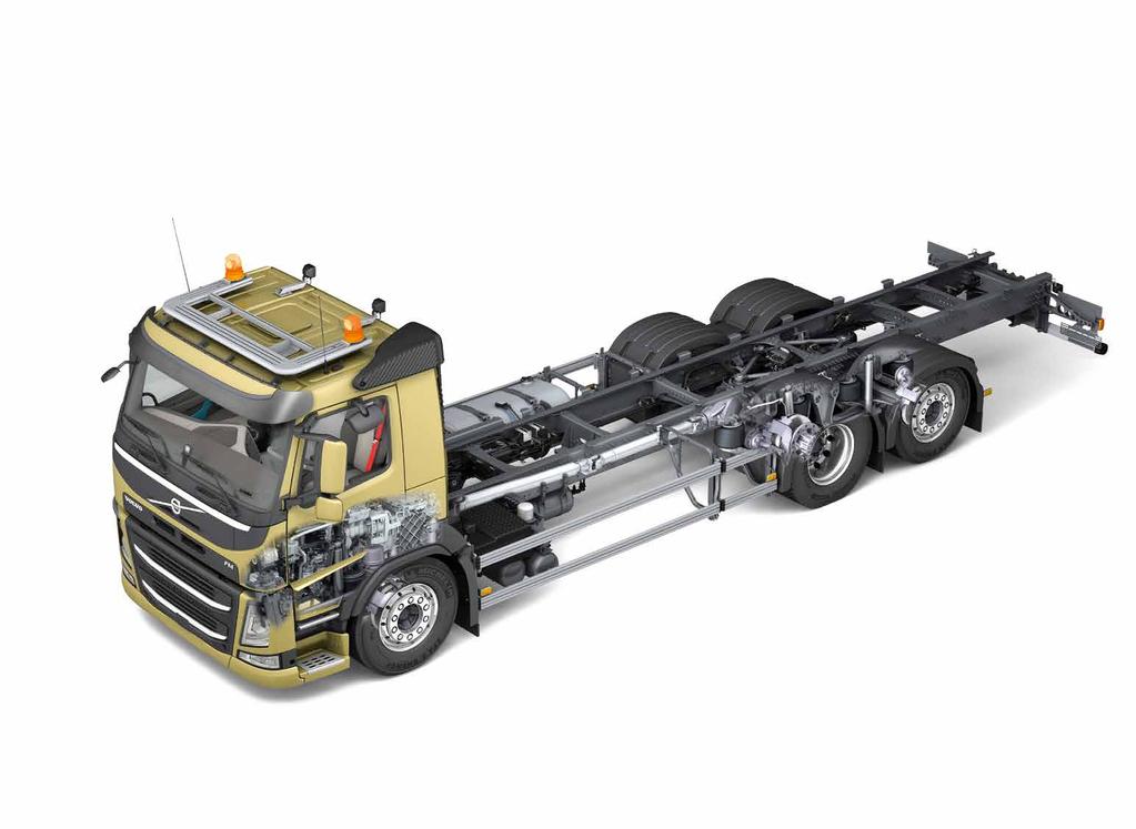 ÖVERSIKT En närmare titt på Volvo FM. 32 TILLGÄNGLIGHET Via Telematics Gateway har Volvo FM alltid kontakt med verkstaden var du än är.