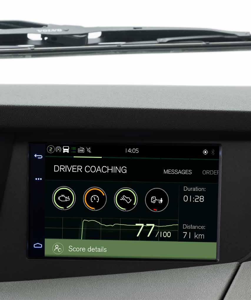 FÖRARGRÄNSSNITT En värld av infotainment inom nära räckhåll. INBYGGD GPS-NAVIGATOR Volvo FM har en helt integrerad navigator.