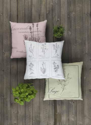 Cushion Herbarium 87490 45x45 cm 55% Linen, 45% Viscose Pcs/Box: 10 Pcs/Pack: 1 36 Pale pink, 10 Pure white, 58 Misty green 3.