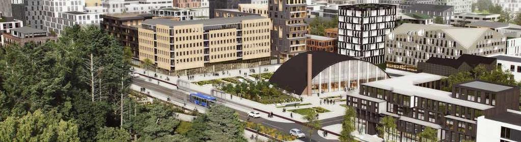 14 Hangaren Den befintliga hangaren ligger vackert i anslutning till ett planerat torg.