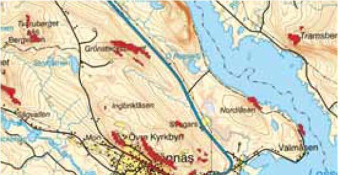 Skred, ras, erosion och översvämningar Branta områden kring Tännäs Skred, ras och erosion kan uppstå till följd av översvämningar.
