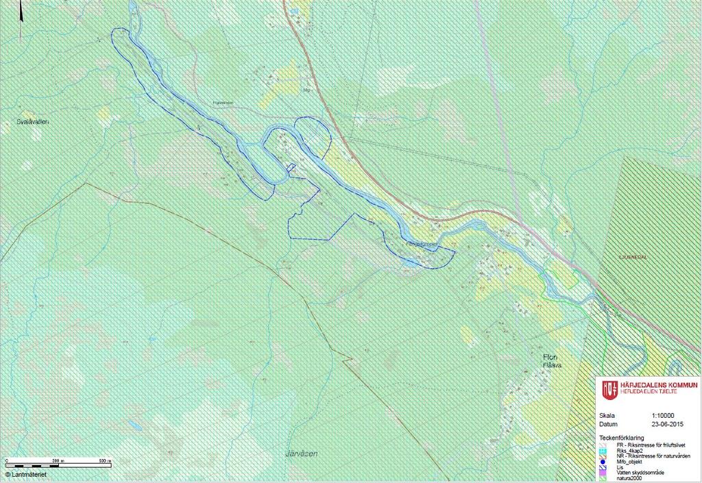 De utpekade LIS-områden ligger inom riksintresse för naturvård,